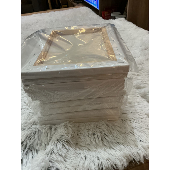 Super Value 8x10 Stretched Canvas 10 Pack Triple Primed White Art Supplies - Picture 5 of 8